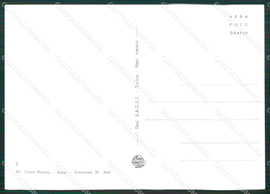 Aosta Gressoney Foto FG cartolina KB1912 – retro