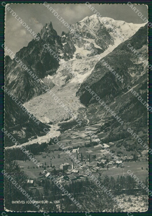 Aosta Courmayeur Entrèves PIEGHE MACCHIE Foto FG cartolina KB1915 – fronte