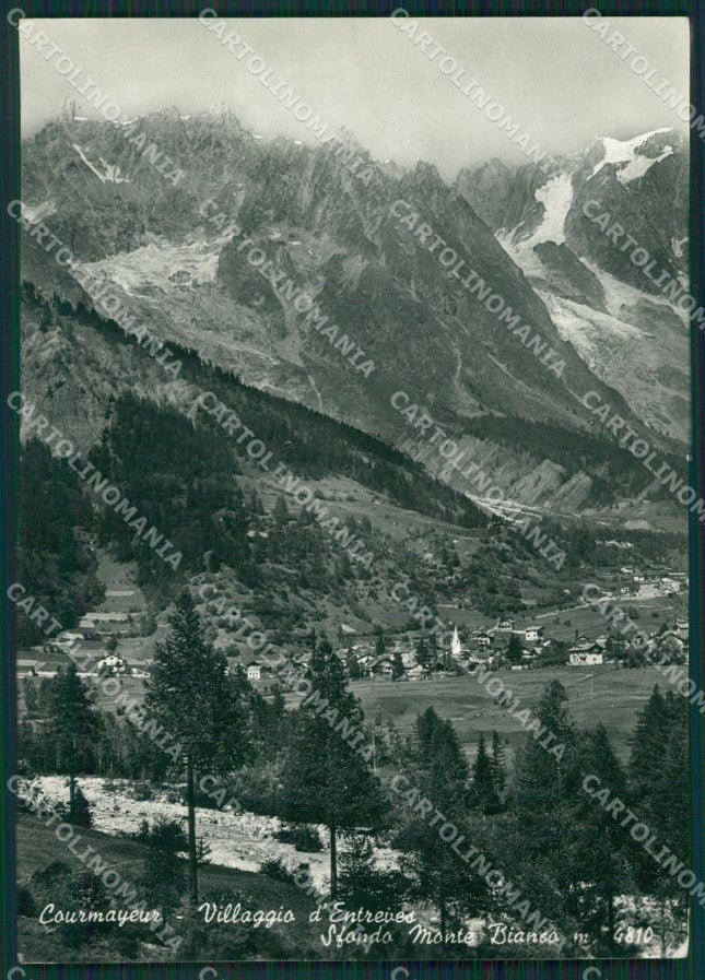 Aosta Courmayeur Entrèves Foto FG cartolina KB1919 – fronte