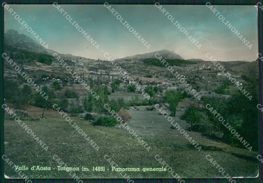Aosta Torgnon PIEGHINE Foto FG cartolina KB1929 – fronte