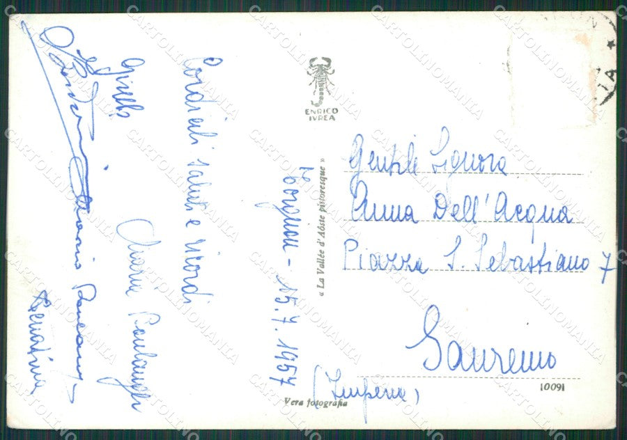 Aosta Torgnon PIEGHINE Foto FG cartolina KB1929 – retro