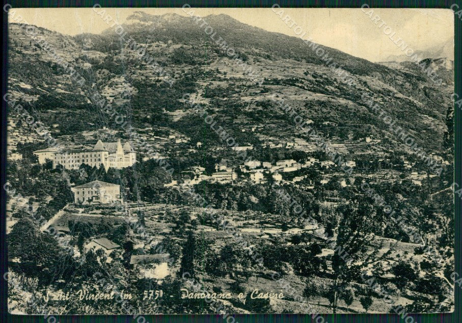 Aosta Saint Vincent PIEGATA PIEGHE FG cartolina KB1936 – fronte