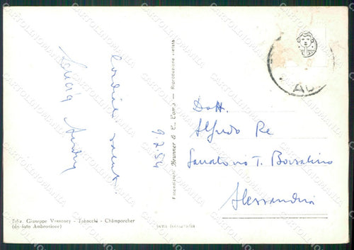 Aosta Champorcher ABRASA Foto FG cartolina KB1938 – retro