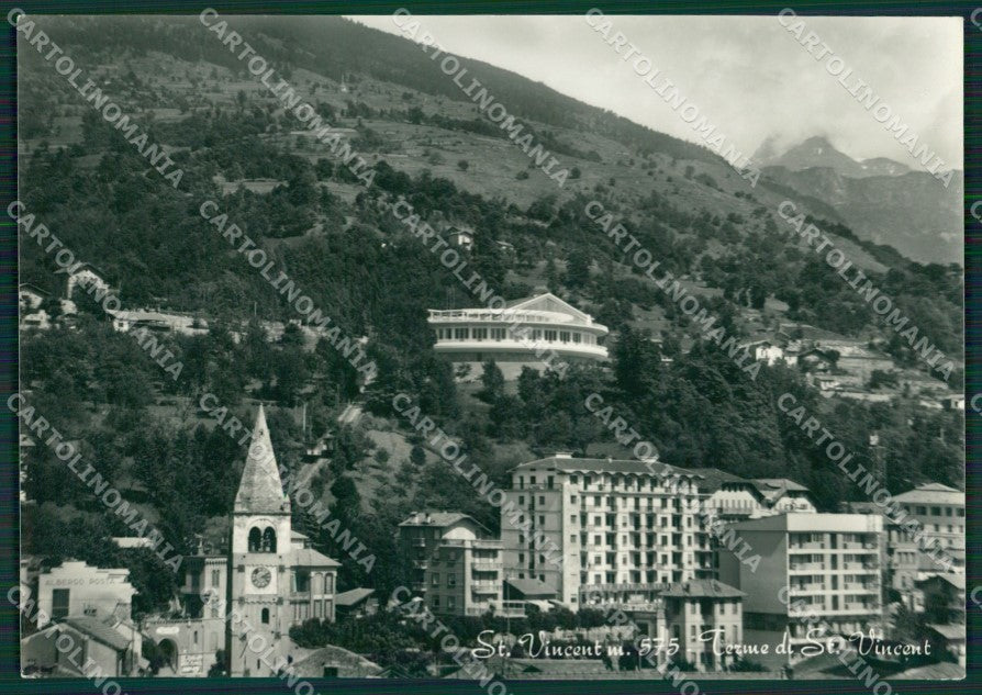 Aosta Saint Vincent Terme di PIEGATA Foto FG cartolina KB1940 – fronte