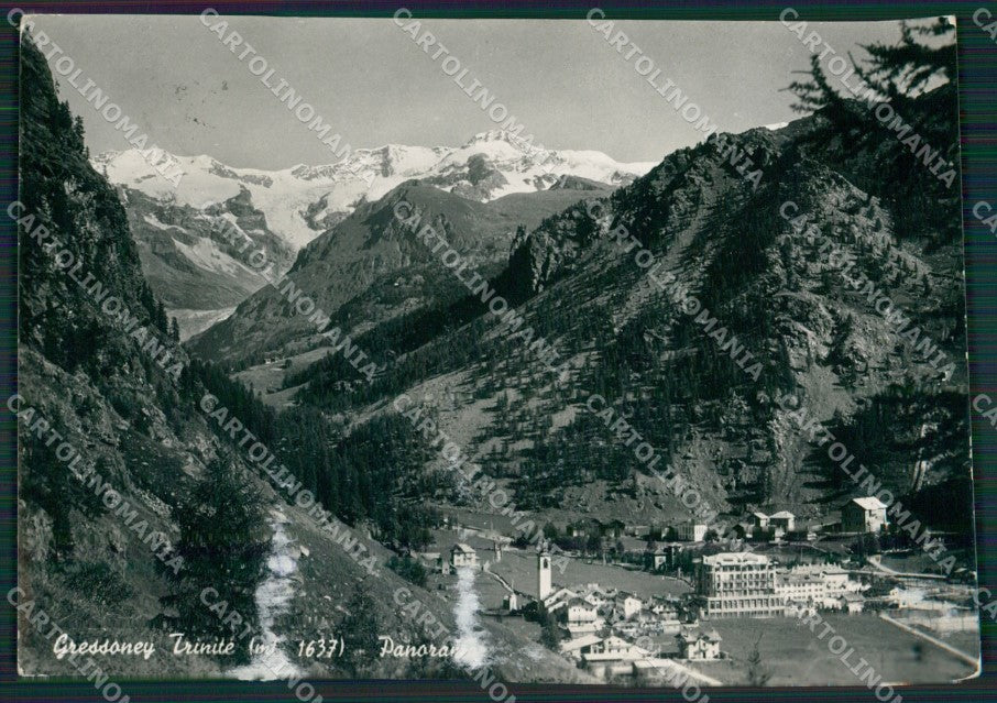 Aosta Gressoney la Trinitè ABRASA Foto FG cartolina KB1941 – fronte