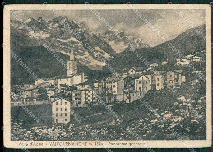 Aosta Valtournache SCOLLATA FG cartolina KB1952 – fronte