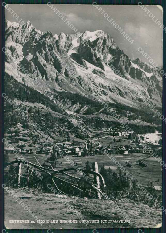 Aosta Courmayeur Entrèves PIEGHINE Foto FG cartolina KB1953 – fronte