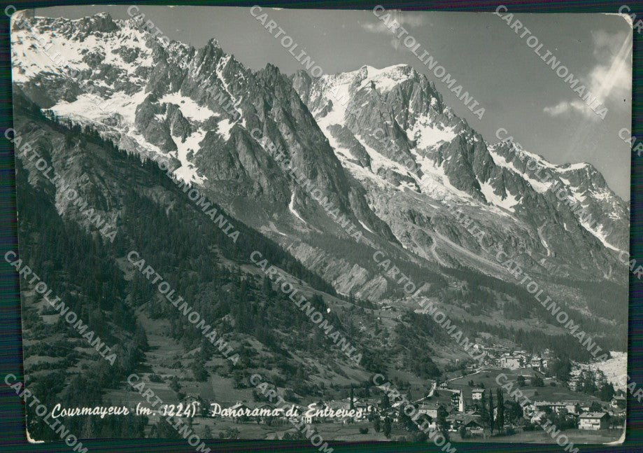 Aosta Courmayeur Entrèves Foto FG cartolina KB1956 – fronte