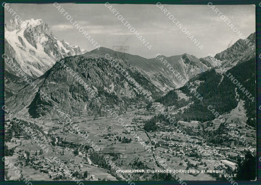 Aosta Courmayeur Grand Jorasses Foto FG cartolina KB1957 – fronte