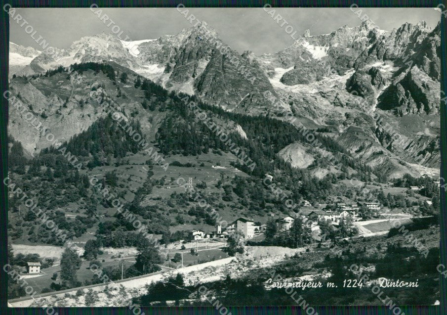 Aosta Courmayeur PIEGA Foto FG cartolina KB1958 – fronte