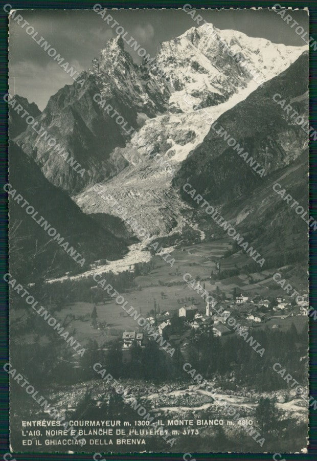 Aosta Courmayeur Entrèves ABRASA Foto FG cartolina KB1962 – fronte