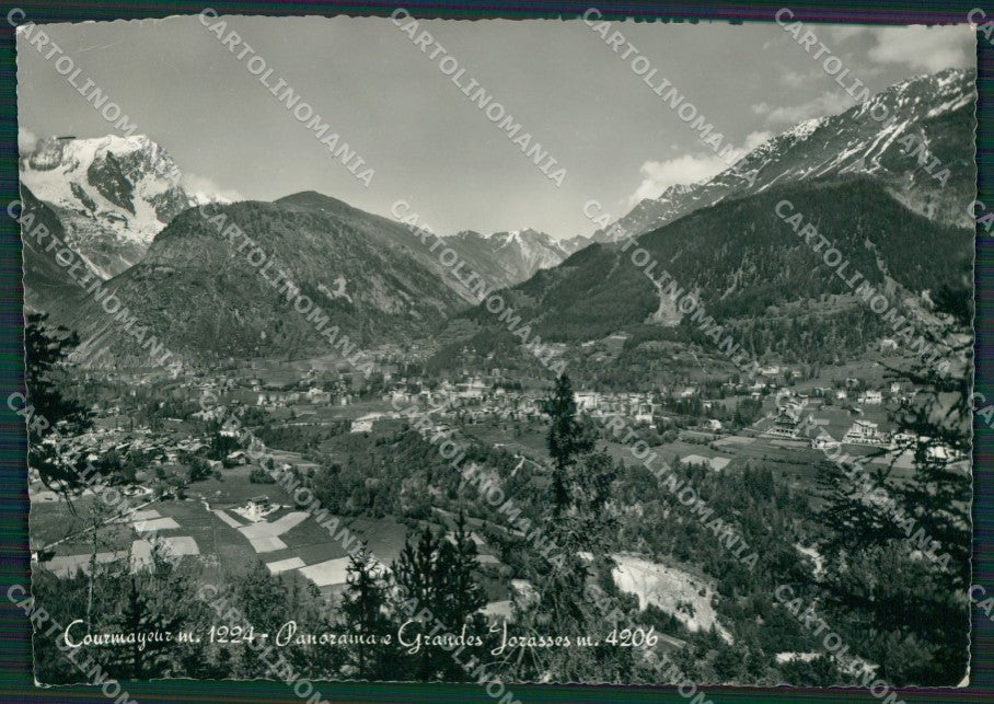 Aosta Courmayeur Grand Jorasses PIEGHE Foto FG cartolina KB1964 – fronte
