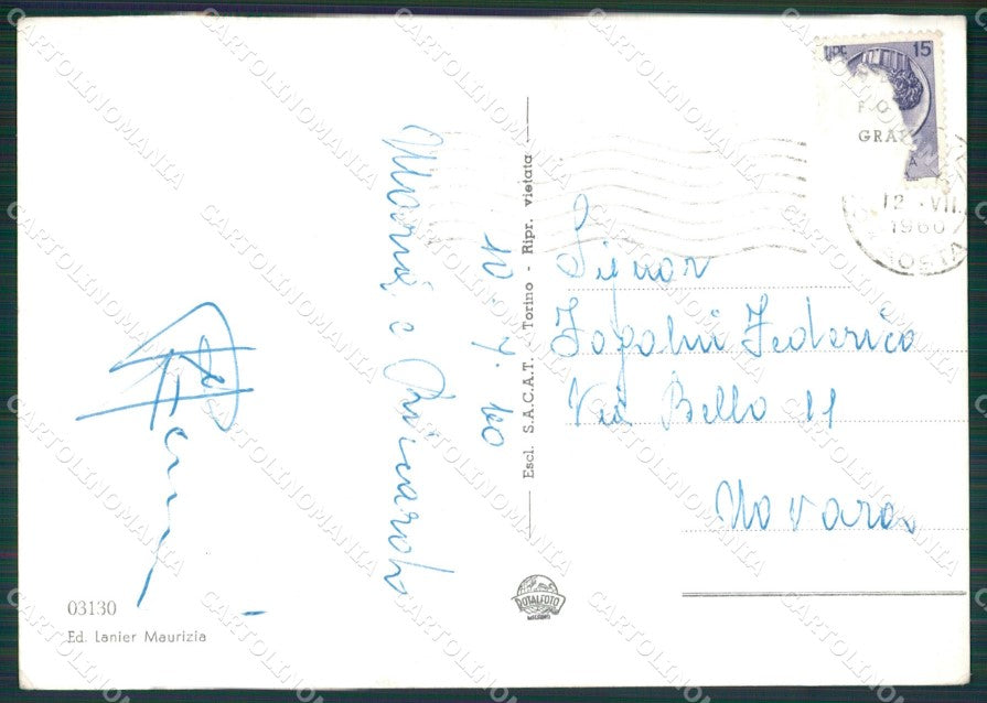 Aosta Courmayeur Foto FG cartolina KB1965 – retro