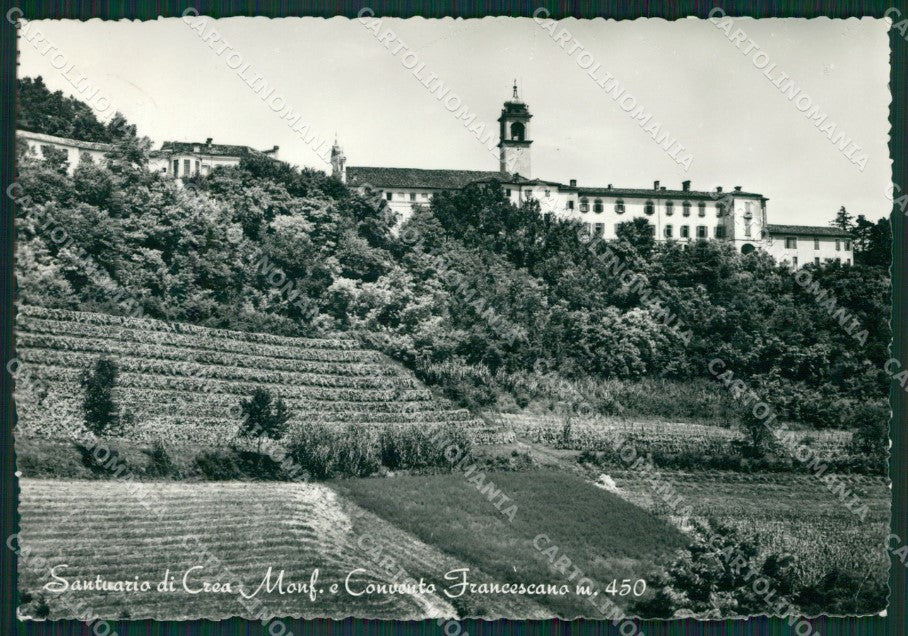 Alessandria Crea Santuario Francescano PIEGHINA Foto FG cartolina KB1978 – fronte