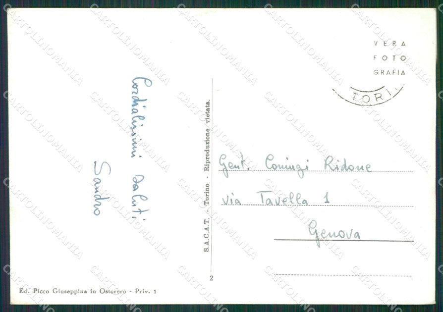 Torino Coazze Foto FG cartolina KB1992 – retro