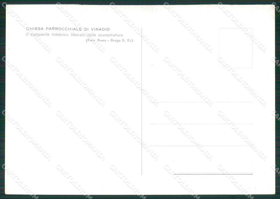 Cuneo Vinadio FG cartolina KB1998 – retro