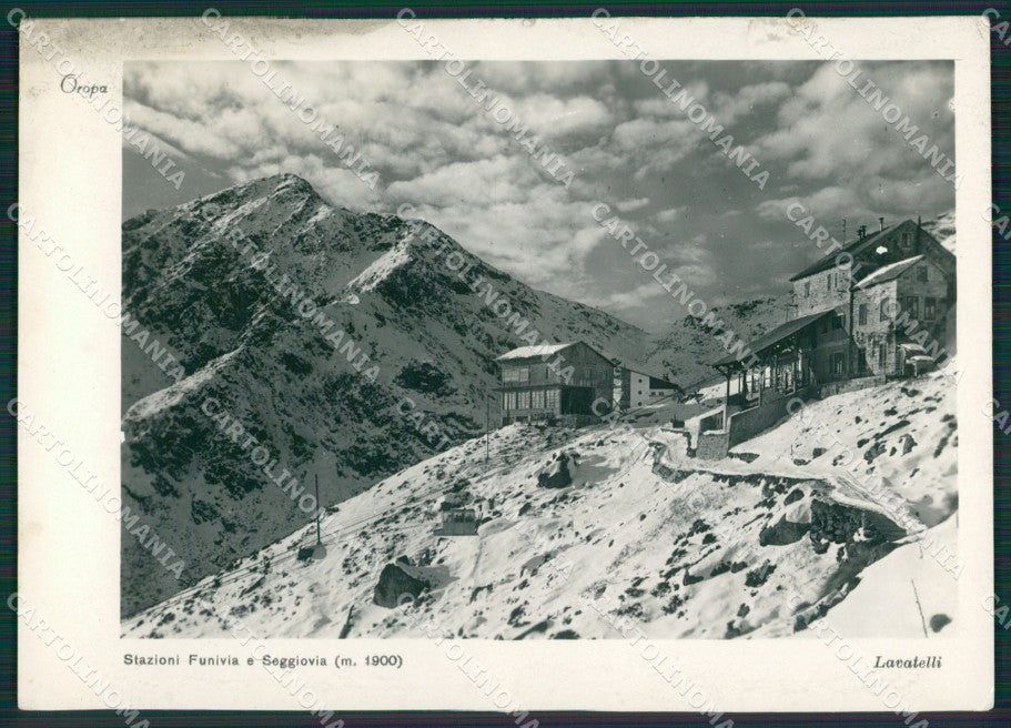 Biella Oropa Funivia Seggiovia Foto FG cartolina KB2009 – fronte