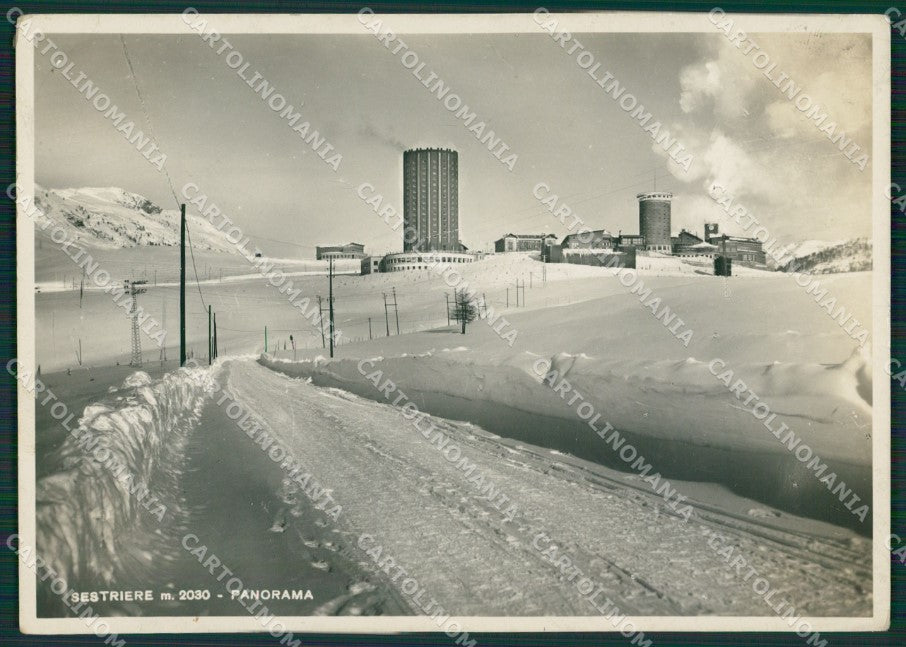 Torino Sestriere Nevicata COLLA Foto FG cartolina KB2045 – fronte