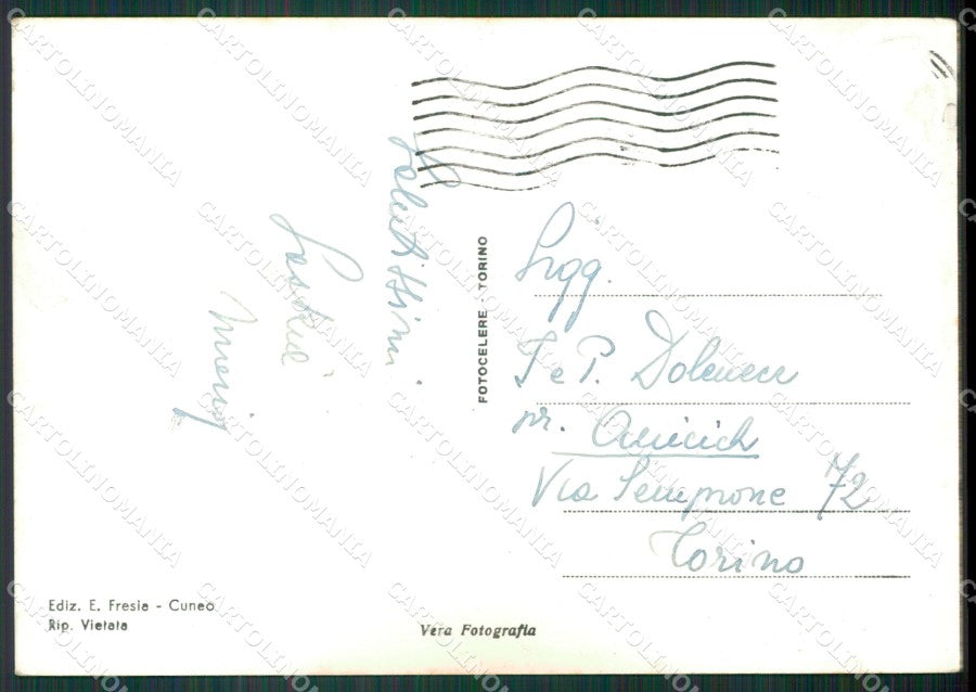Cuneo Città PIEGA Foto FG cartolina KB2058 – retro