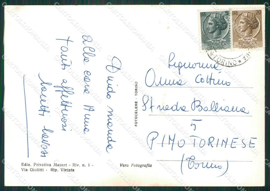 Torino Bardonecchia Rochemolles Diga Foto FG cartolina KB2062 – retro