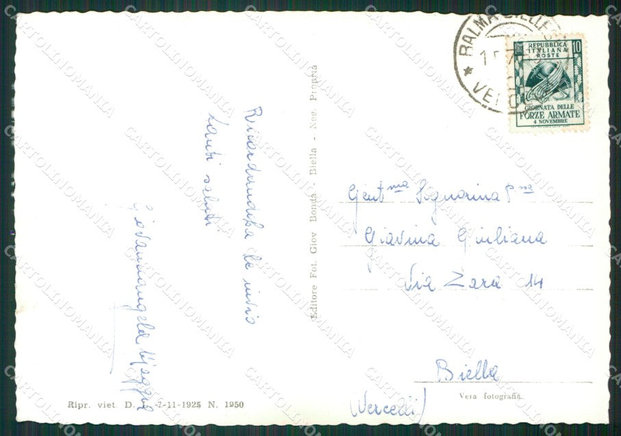 Biella Valle del Cervo Foto FG cartolina KB2066 – retro