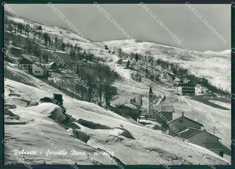 Vercelli Scopello Mera Nevicata Foto FG cartolina KB2070 – fronte
