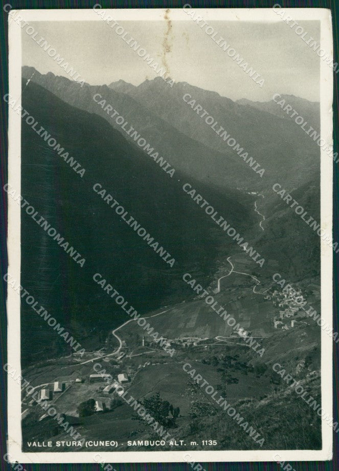 Cuneo Sambuco Valle Stura PIEGHE Foto FG cartolina KB2072 – fronte