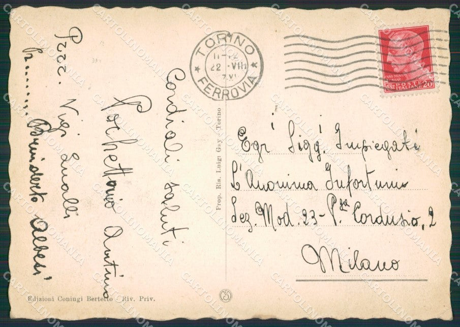 Torino Bardonecchia FG cartolina KB2102 – retro