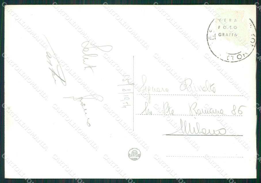 Torino Sestriere Nevicata Auto Foto FG cartolina KB2107 – retro