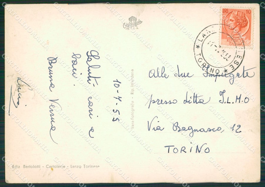 Torino Lanzo Torinese Costume STRAPPO Foto FG cartolina KB2112 – retro