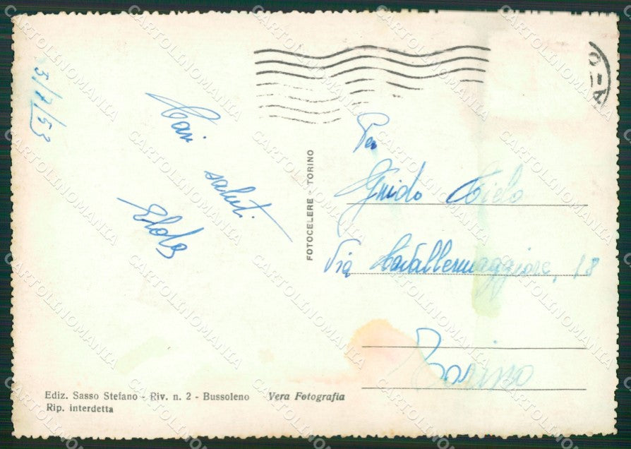 Torino Bussoleno ABRASA MACCHIA Foto FG cartolina KB2115 – retro