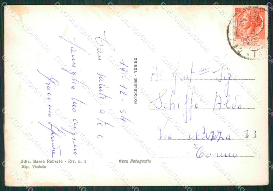 Torino Ceresole Reale Levanne Foto FG cartolina KB2131 – retro
