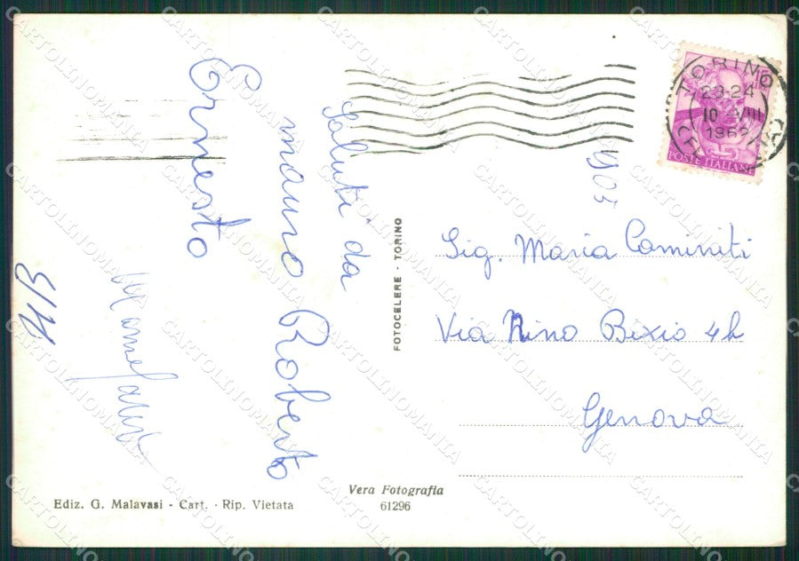 Torino Bardonecchia Foto FG cartolina KB2140 – retro