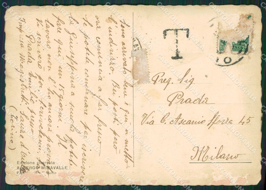 Torino Sauze D'Oulx PIEGHE FG cartolina KB2141 – retro