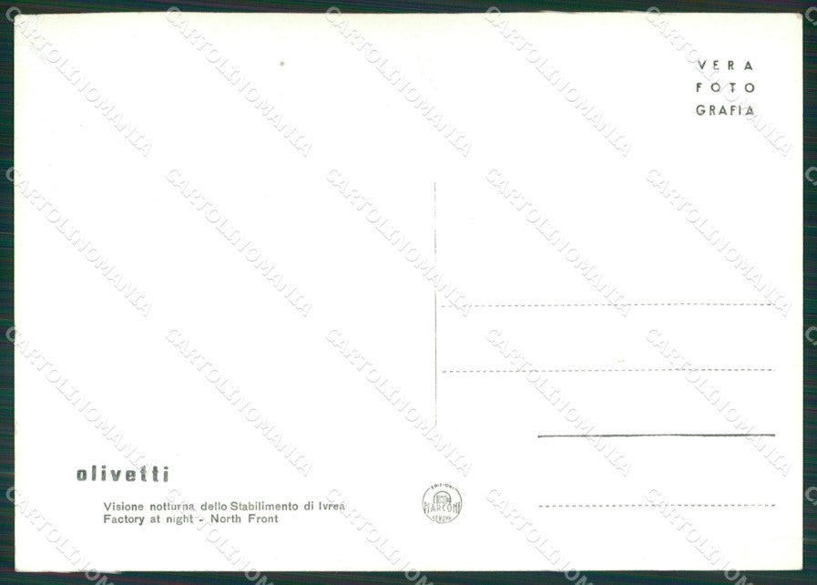 Torino Ivrea Olivetti PIEGHINA Foto FG cartolina KB2148 – retro