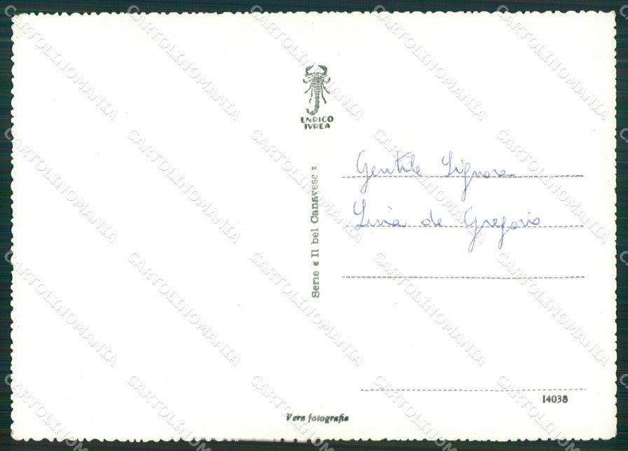 Torino Valprato Soana Foto FG cartolina KB2149 – retro
