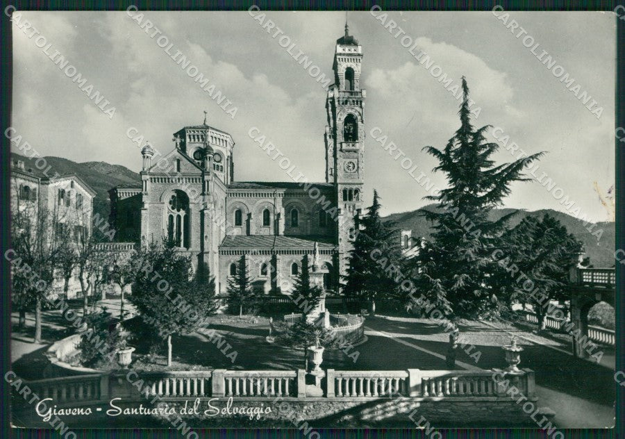 Torino Giaveno Selvaggio Santuario PIEGHINA FORI Foto FG cartolina KB2154 – fronte
