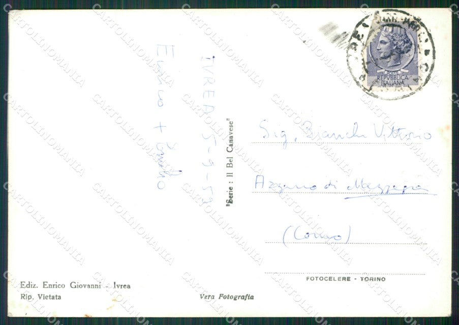 Torino Ivrea Pianura Canavesana Foto FG cartolina KB2156 – retro