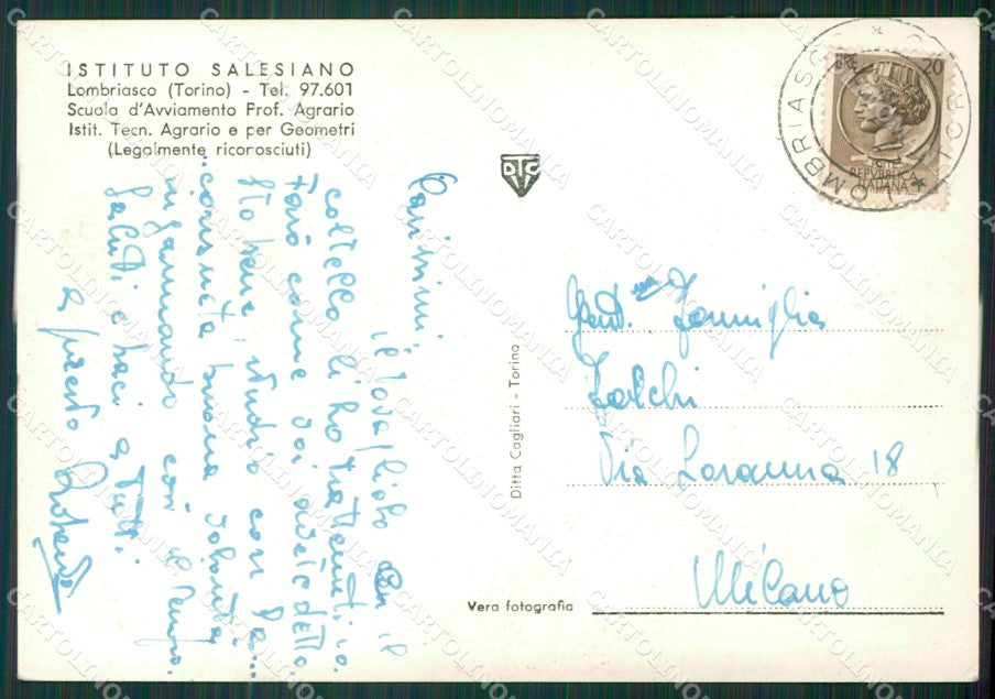 Torino Lombriasco ABRASA Foto FG cartolina KB2162 – retro