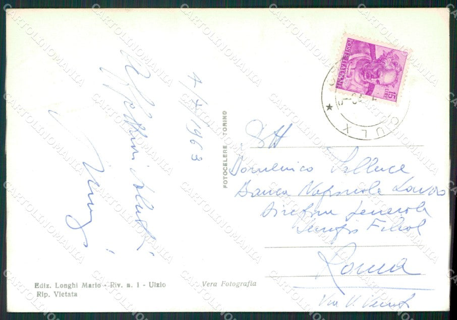Torino Sauze d'Oulx Monte Chaberton PIEGHINA Foto FG cartolina KB2194 – retro
