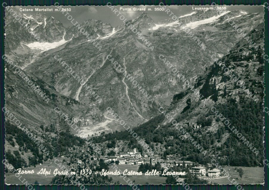 Torino Groscavallo Forni Alpi Graie Catena Levanne Foto FG cartolina KB2196 – fronte