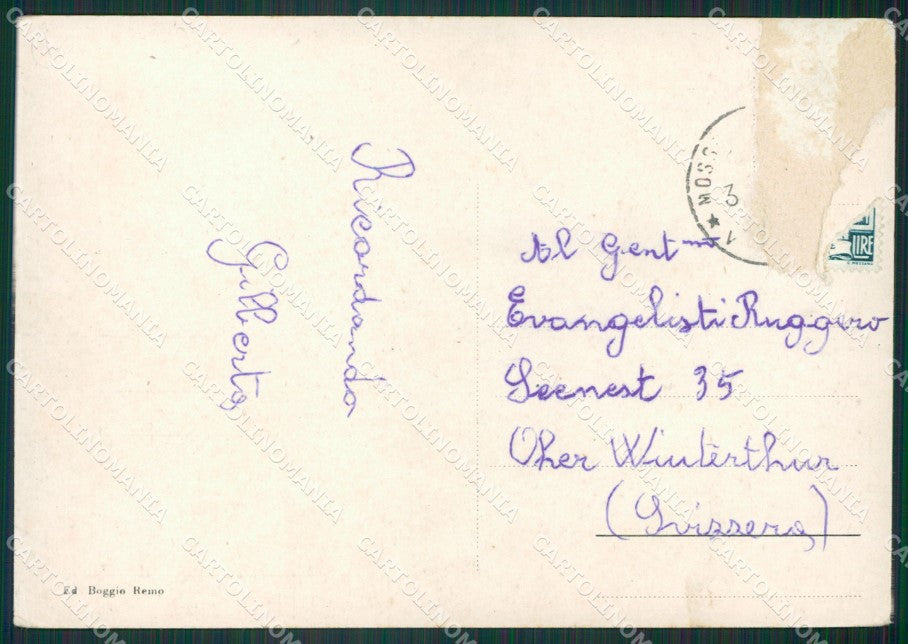 Biella Mosso Santa Maria ABRASA PIEGHINE Foto FG cartolina KB2205 – retro