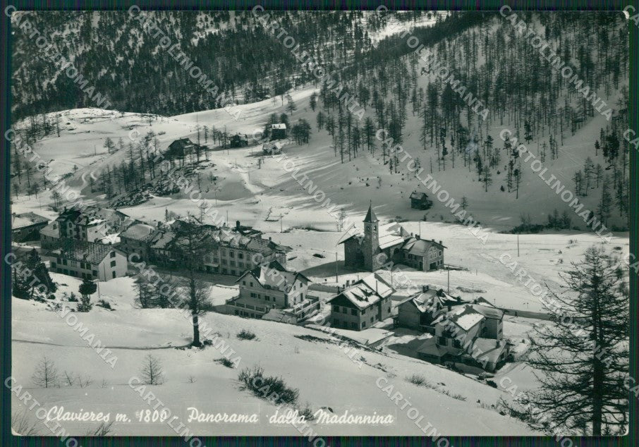 Torino Clavieres Nevicata Foto FG cartolina KB2206 – fronte