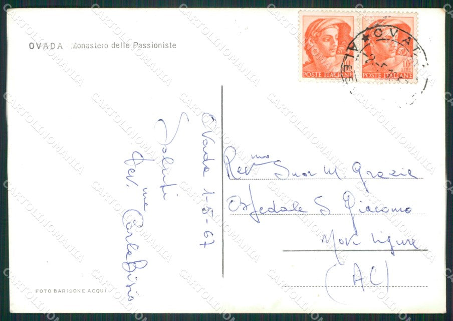 Alessandria Ovada PIEGA Foto FG cartolina KB2209 – retro