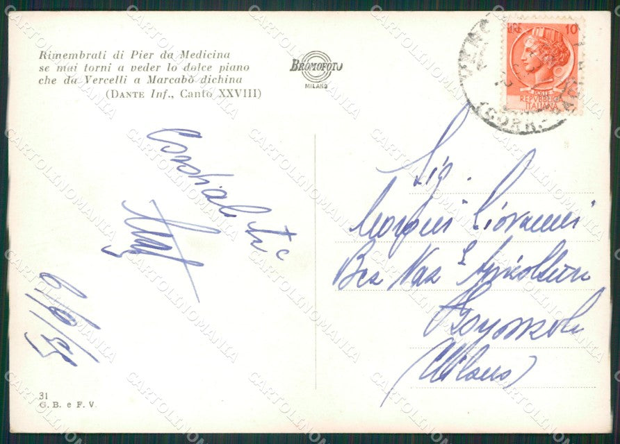 Vercelli Città Foto FG cartolina KB2215 – retro