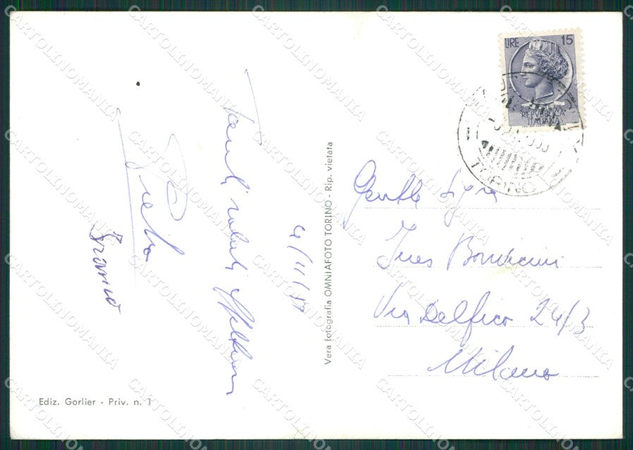 Torino Sauze d'Oulx Nevicata Foto FG cartolina KB2229 – retro