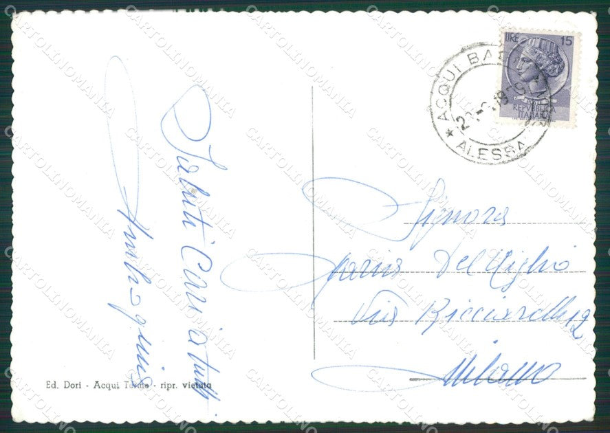 Alessandria Acqui Terme Foto FG cartolina KB2249 – retro