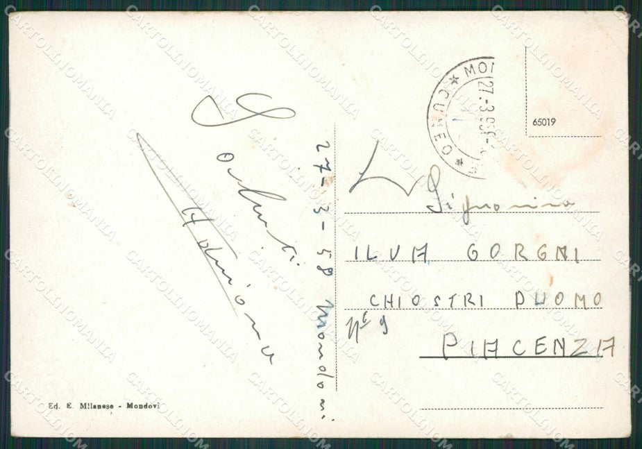 Cuneo Mondovì PIEGHE FG cartolina KB2255 – retro