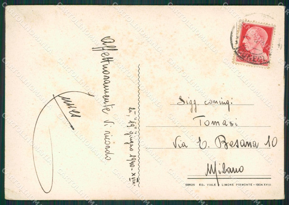 Cuneo Limone Piemonte FG cartolina KB2260 – retro