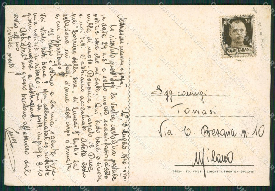 Cuneo Limone Piemonte MACCHIA FG cartolina KB2264 – retro